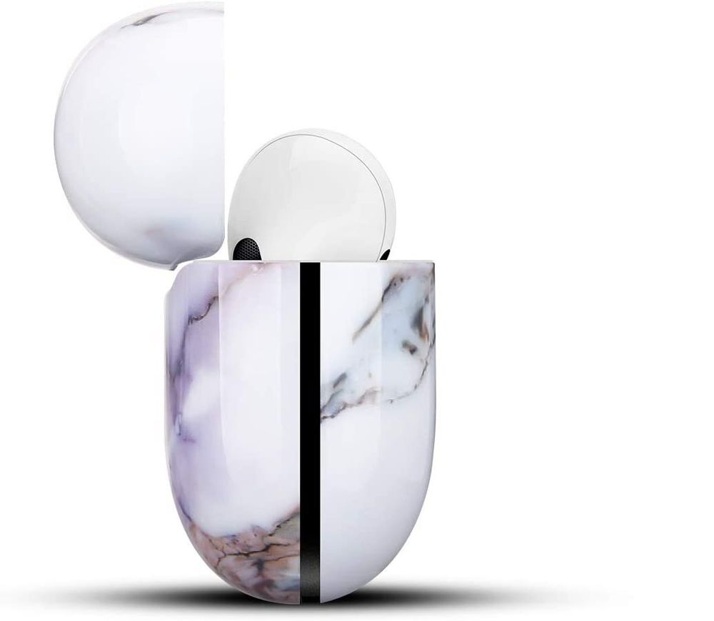 Дизайнерський чохол для Apple AirPods Pro Фіолетовий мармур