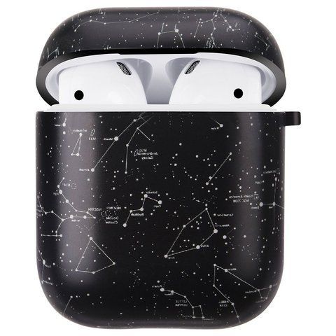 Черный защитный чехол "Созвездие" для Apple Airpods 1/2