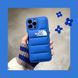 Пуферний чохол-пуховик для iPhone 12 The North Face Синій