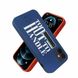 Кожаный синий чехол Santa Barbara Polo Egan "Hot" для iPhone 11 Pro Max с термометром