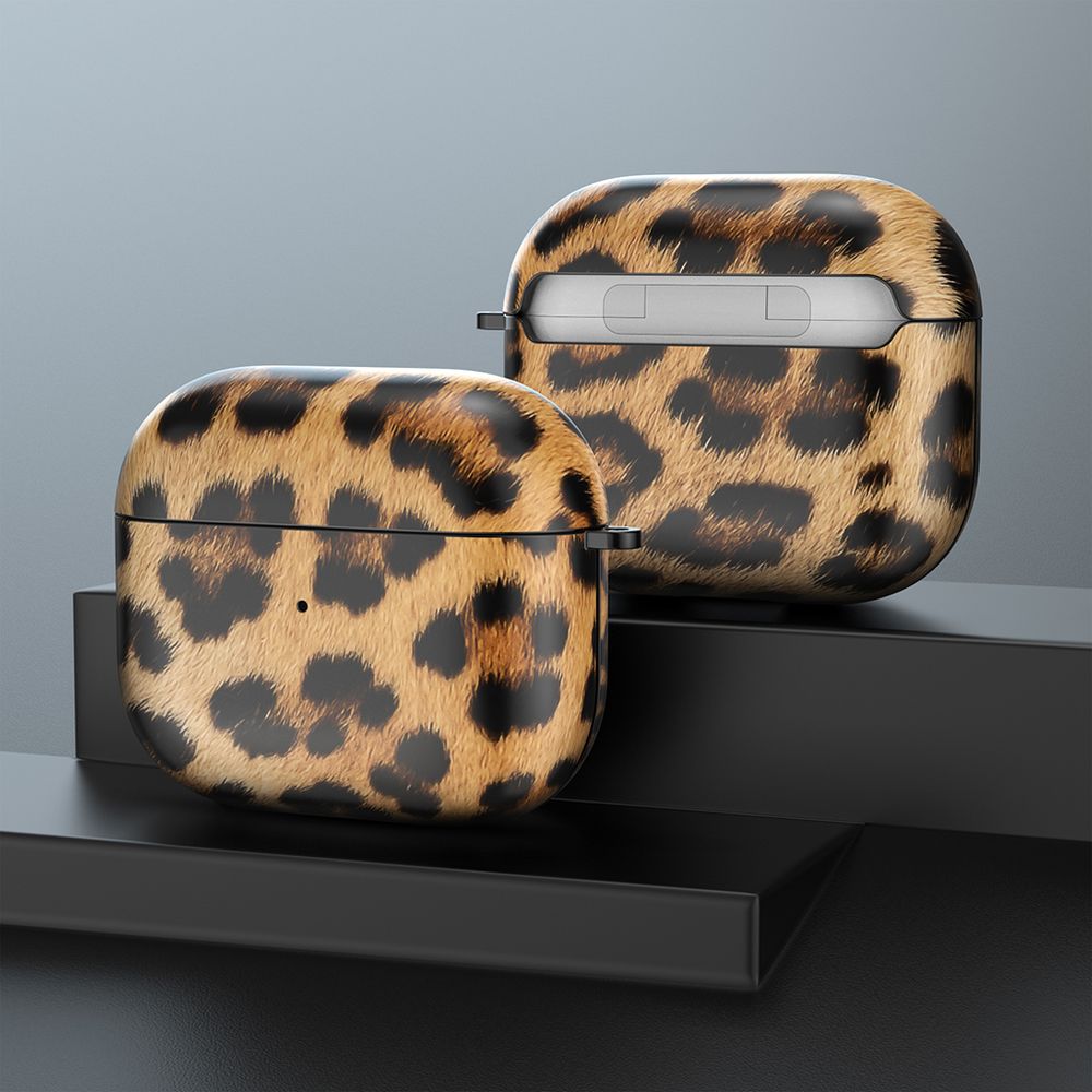 Дизайнерский чехол для Apple Airpods 3 в леопардовом стиле