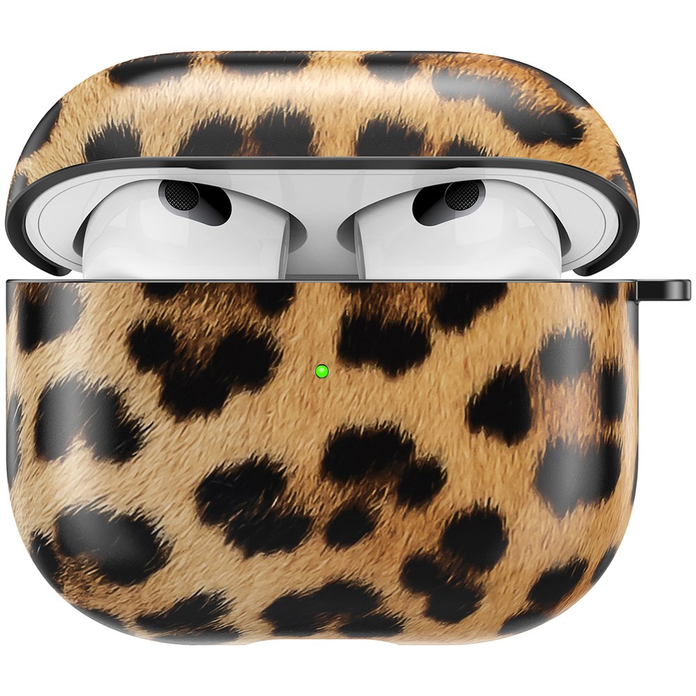Дизайнерский чехол для Apple Airpods 3 в леопардовом стиле
