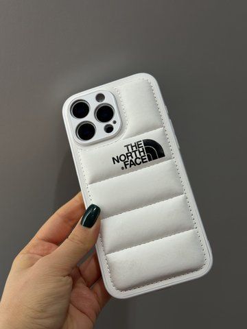 Пуферний чохол-пуховик для iPhone X/XS The North Face Білий
