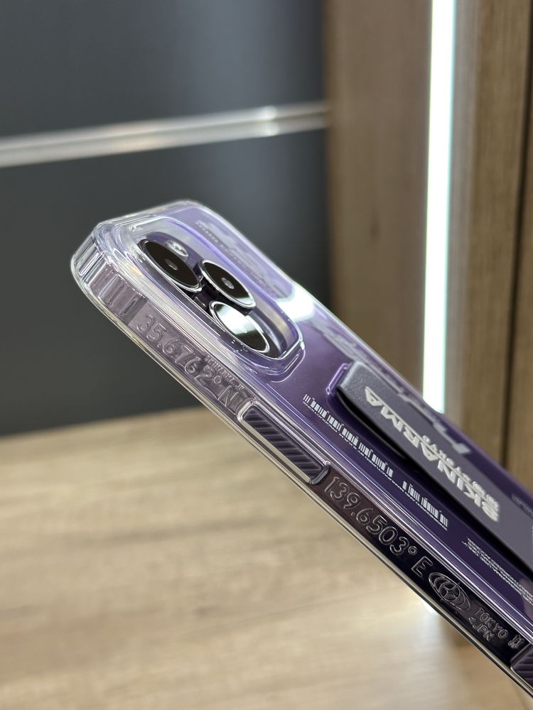 Градиентный чехол для iPhone 14 Pro Max Skinarma Taihi Kobai Purple