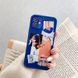 Чохол для iPhone 12 Lady Fashion з боковою печаттю і захистом камери Синій