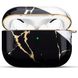 Дизайнерский мраморный чехол черного цвета для Apple AirPods Pro