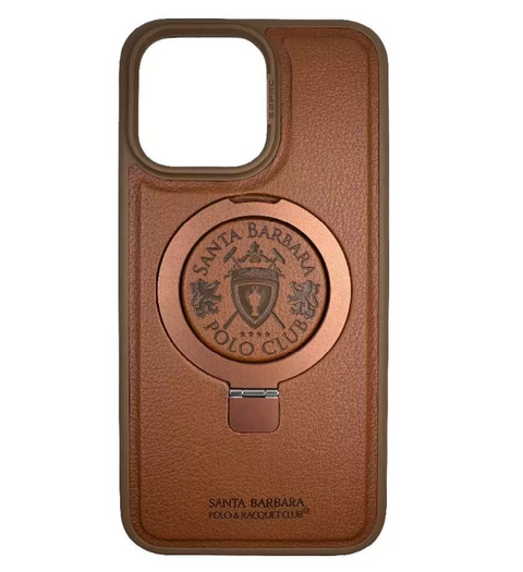 Чехол для iPhone 16 Pro Max Primo Santa Barbara Polo Brown