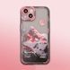 Чохол для iPhone 15 Snowy Mountains із захистом камери Прозоро-рожевий