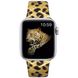 Силиконовый коричневый ремешок "Леопардовый принт" для Apple Watch 38-41 мм (Series 6/5/4/3/2)