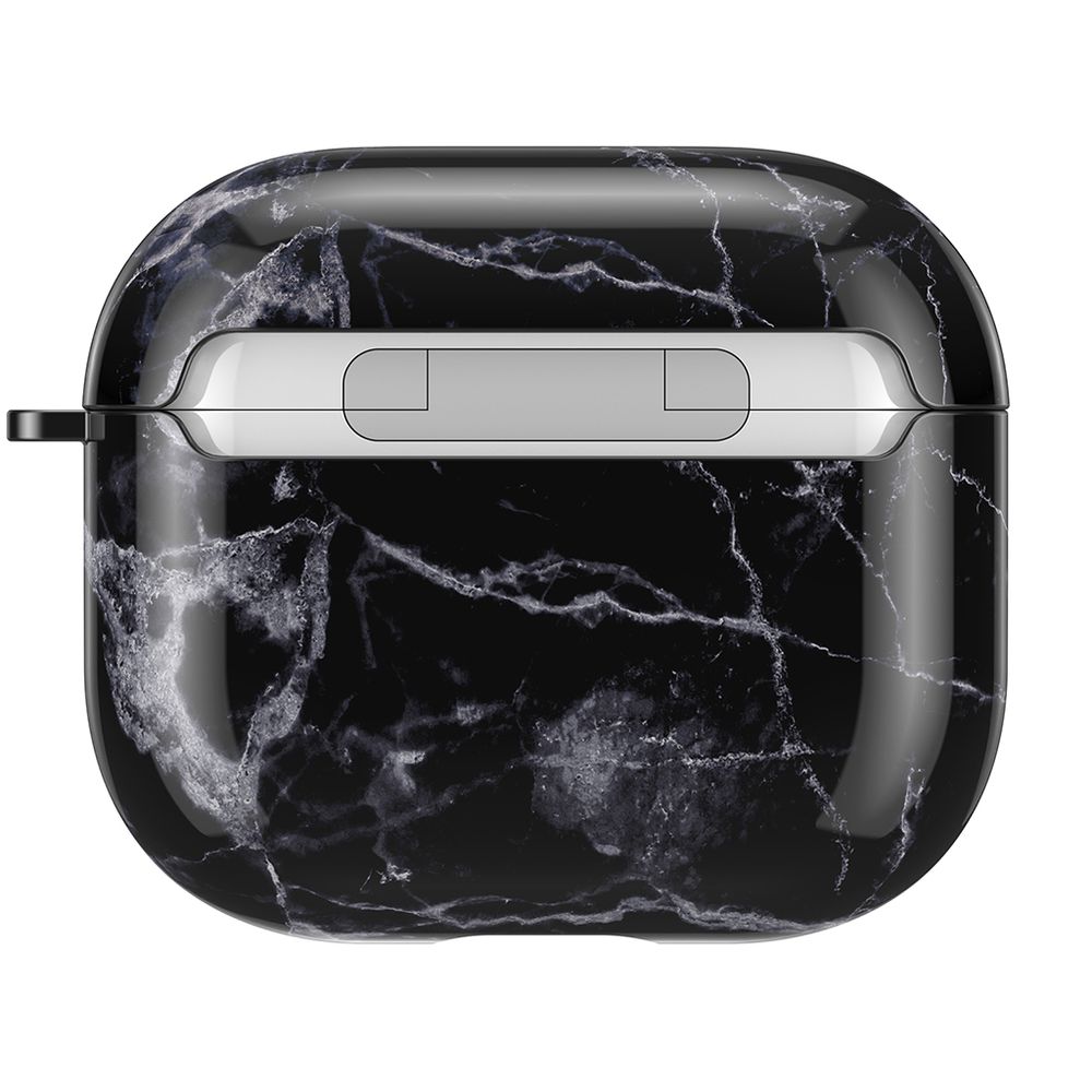 Дизайнерский чохол для Apple Airpods 3 Чорний мармур