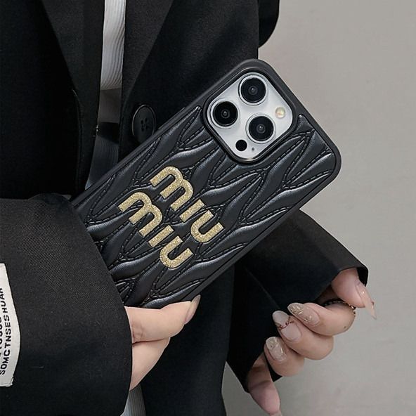 Чехол для iPhone 14 MIU MIU Black