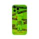 Чехол для iPhone 12 Pro Max 3D Bearbrick off White Зеленый
