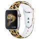 Силіконовий коричневий ремінець "Леопардовий принт" для Apple Watch 42-45 мм (Series 6/5/4/3/2)