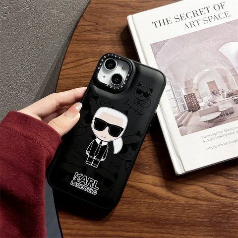 Чехол для iPhone 12 Pro Max Karl Lagerfeld с защитой камеры Черный