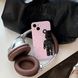 Чохол для iPhone 12 Bearbrick з крапковим візерунком Рожевий