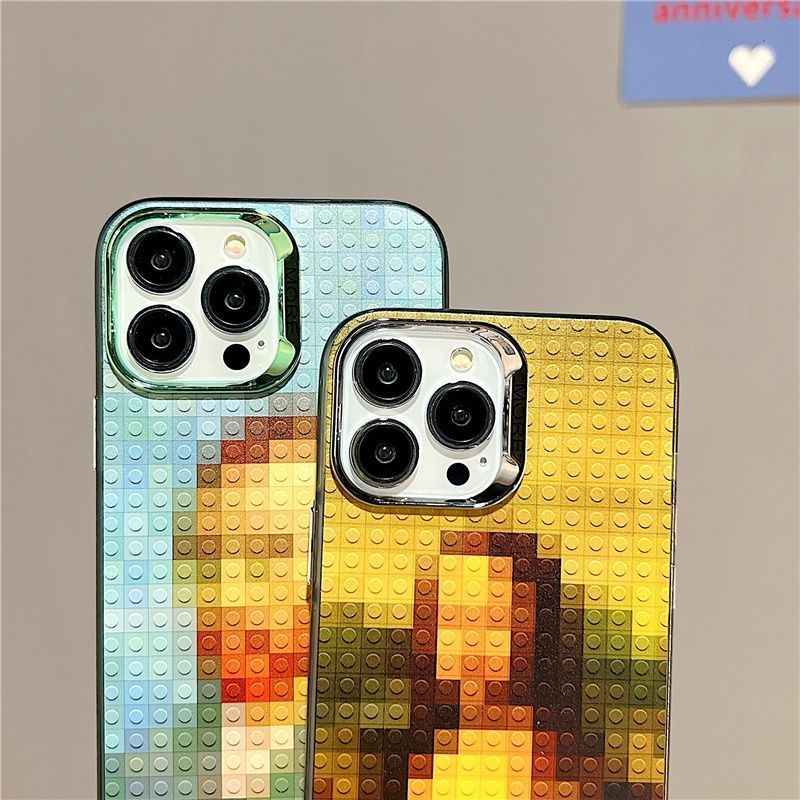 Чехол для iPhone 13 Mosaic Mona Lisa Oil Painting