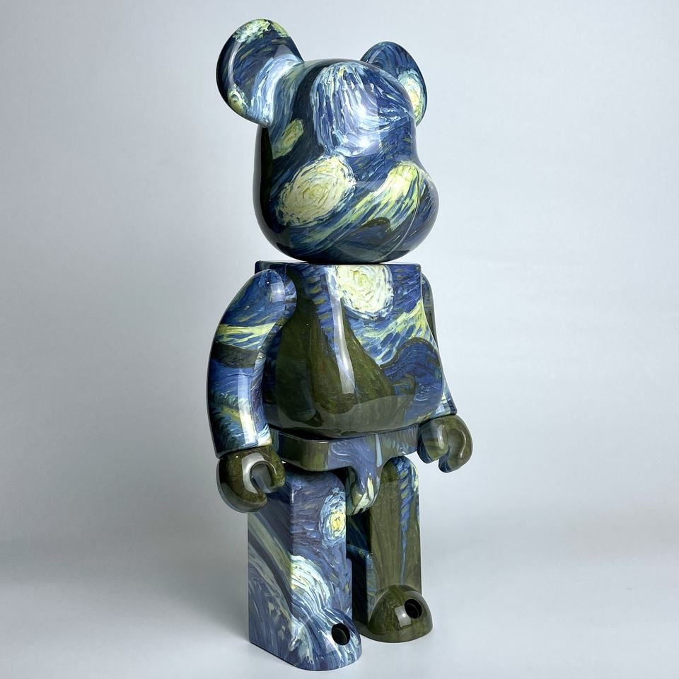 Фігурка Bearbrick Ван Гог MoMA "Зоряна ніч" 400%, 28 см