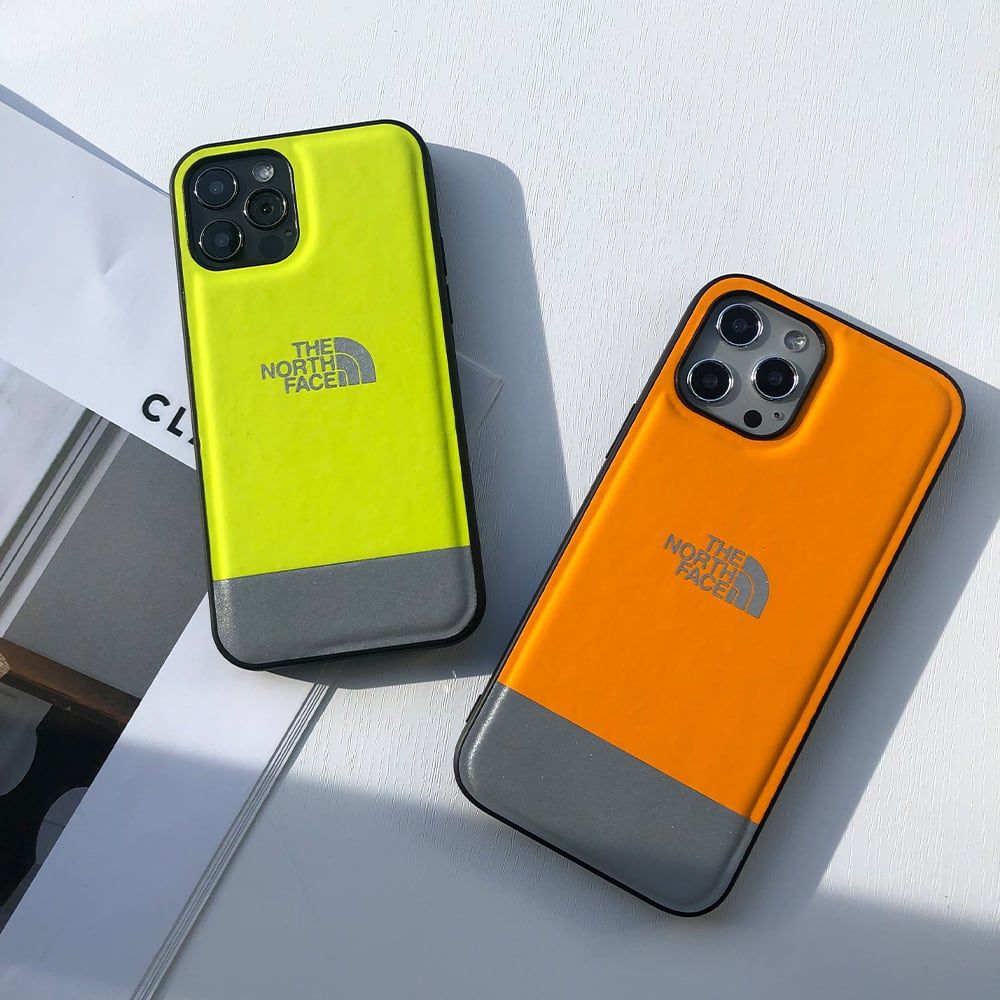 Светоотражающий чехол The North Face для iPhone 13 Pro Max Оранжевый