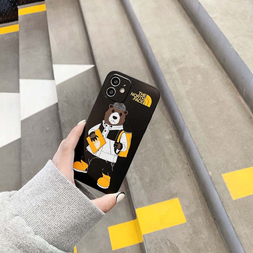 Черный чехол The North Face "Медведь" для iPhone 11 Pro Max