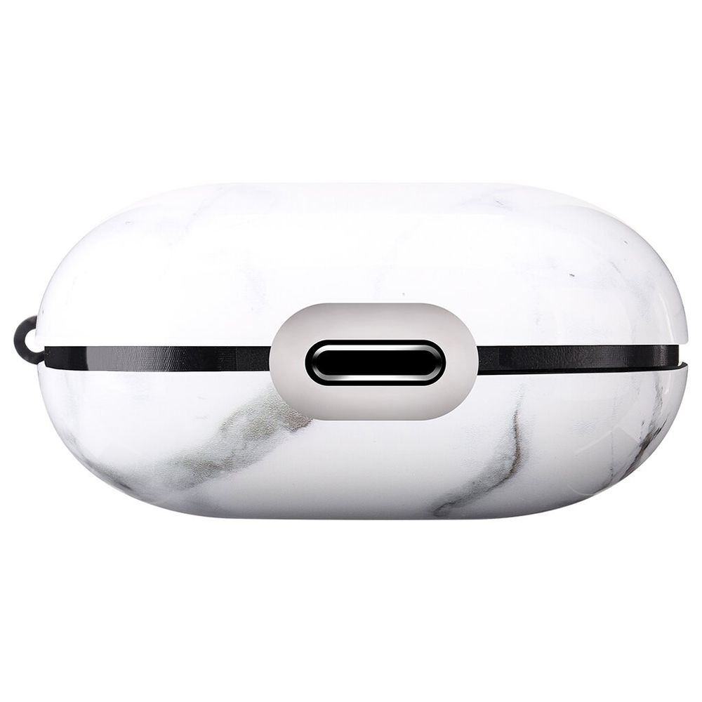Дизайнерський чохол для Apple AirPods 1/2 Білий мармур