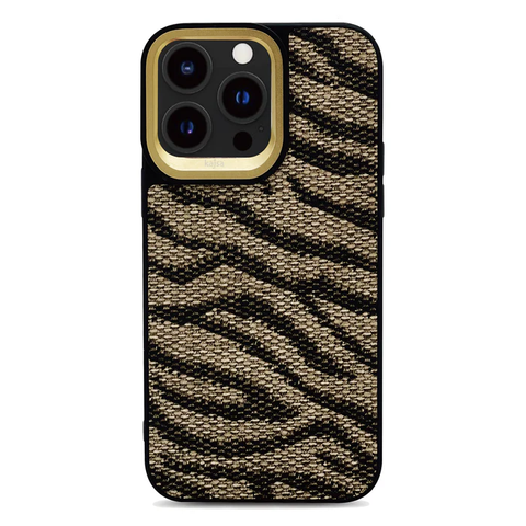 Чехол для iPhone 15 Pro Kajsa Glamorous Collection - Wild III Back Case Gold