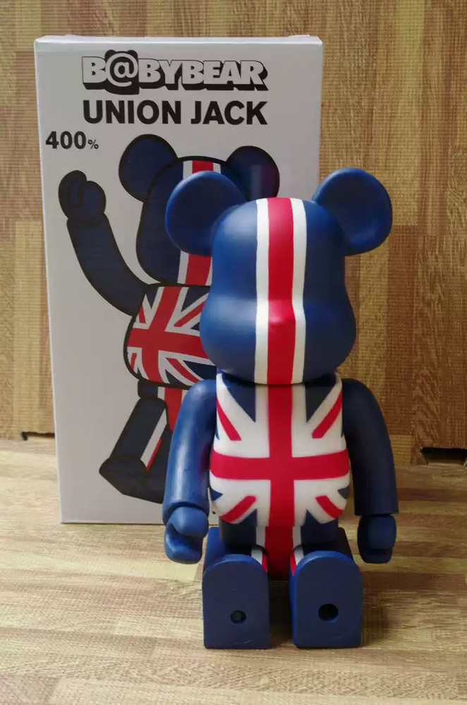 Фігурка Bearbrick U.K. Прапор Великобританії 400%, 28 см
