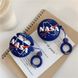 Синий чехол NASA с кольцевым держателем для Apple Airpods Pro