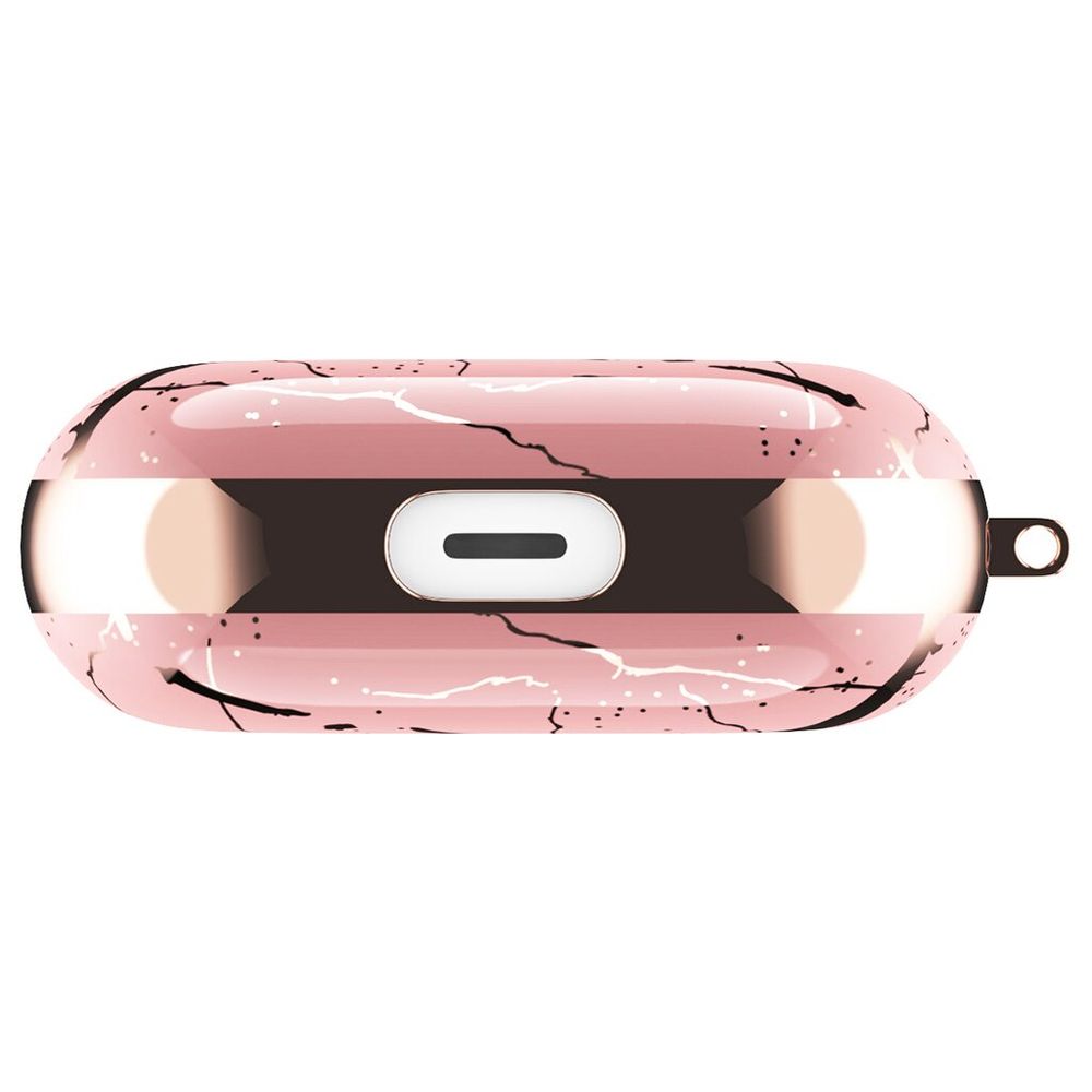 Дизайнерський мармуровий чохол для Apple AirPods Pro Рожевий