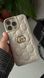 Чехол для iPhone 15 Pro Gucci Embossed Puffer Молочный