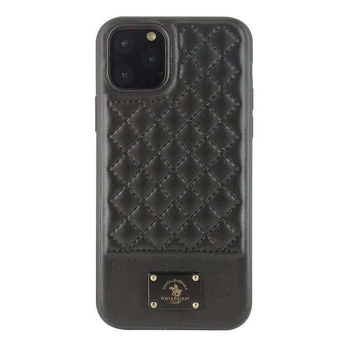 Кожаный чехол для iPhone 12 Pro Max Santa Barbara Polo Bradley Черный