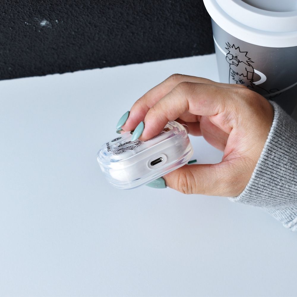 Чохол для Apple Airpods Pro 2 Graffiti Starbucks Прозорий