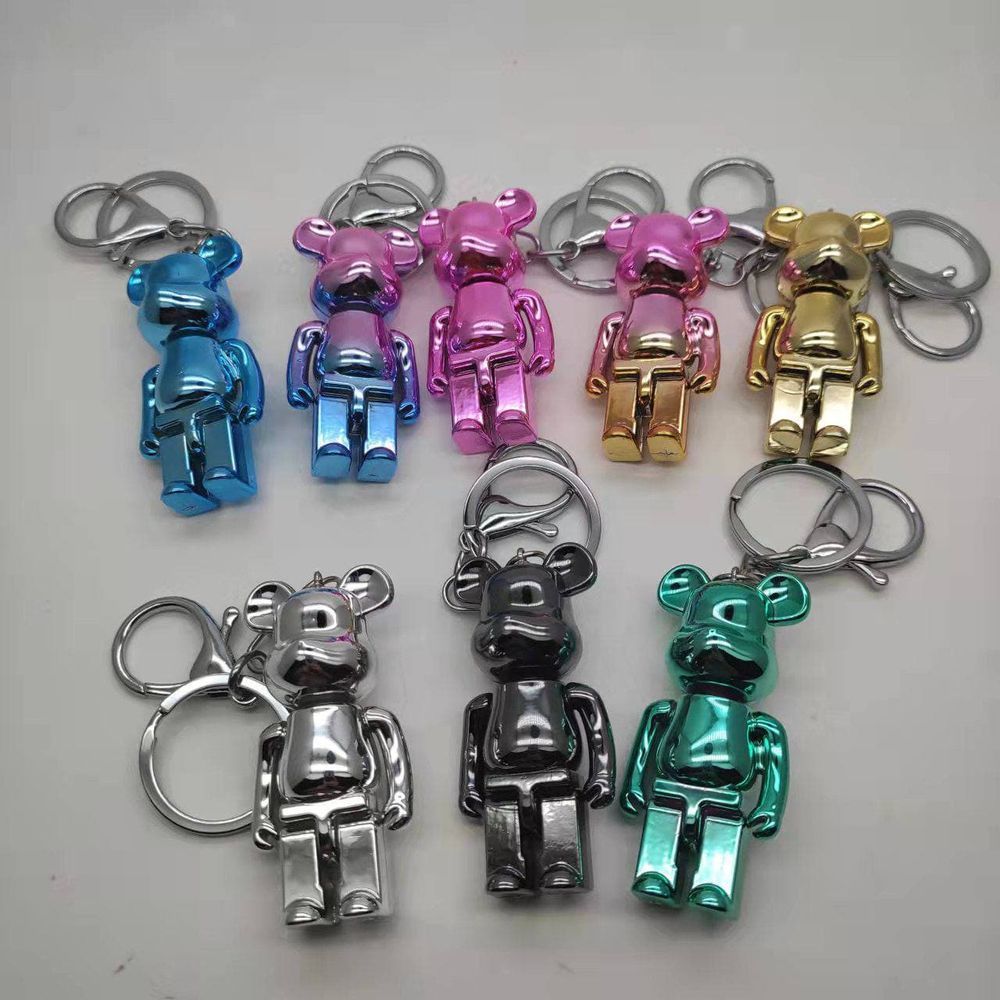 Брелок акриловый (ключница) Bearbrick мишка Черный