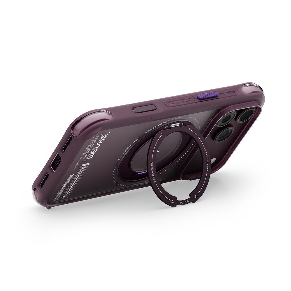 Чехол для iPhone 18 Pro Skinarma Atlas (2026) (Mag-Charge + Drift-Node&trade; Bumper) Burgundy