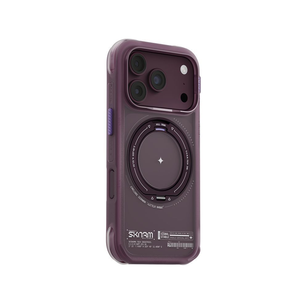Чехол для iPhone 18 Pro Skinarma Atlas (2026) (Mag-Charge + Drift-Node&trade; Bumper) Burgundy