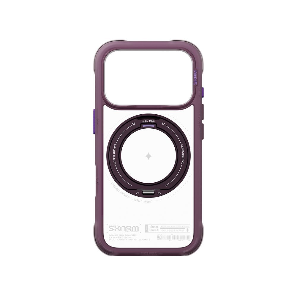 Чехол для iPhone 18 Pro Skinarma Atlas (2026) (Mag-Charge + Drift-Node&trade; Bumper) Burgundy