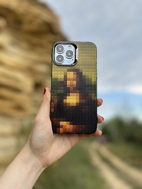 Чехол для iPhone 12 Mosaic Mona Lisa Oil Painting