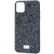 Черный чехол Bling Rock Diamond Case для iPhone 13 Pro Black-Silver