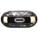 Дизайнерский мраморный чехол темно-серого цвета для Apple AirPods 1/2