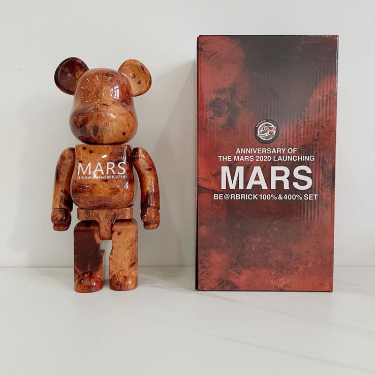 Фігурка Bearbrick Mars ведмедик Марс 400%, 28 см