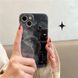 Чехол для iPhone 15 Pro Max Bearbrick мраморный Черный