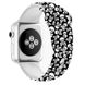 Силиконовый черно-белый ремешок "Черепа" для Apple Watch 38-41 мм (Series 6/5/4/3/2)