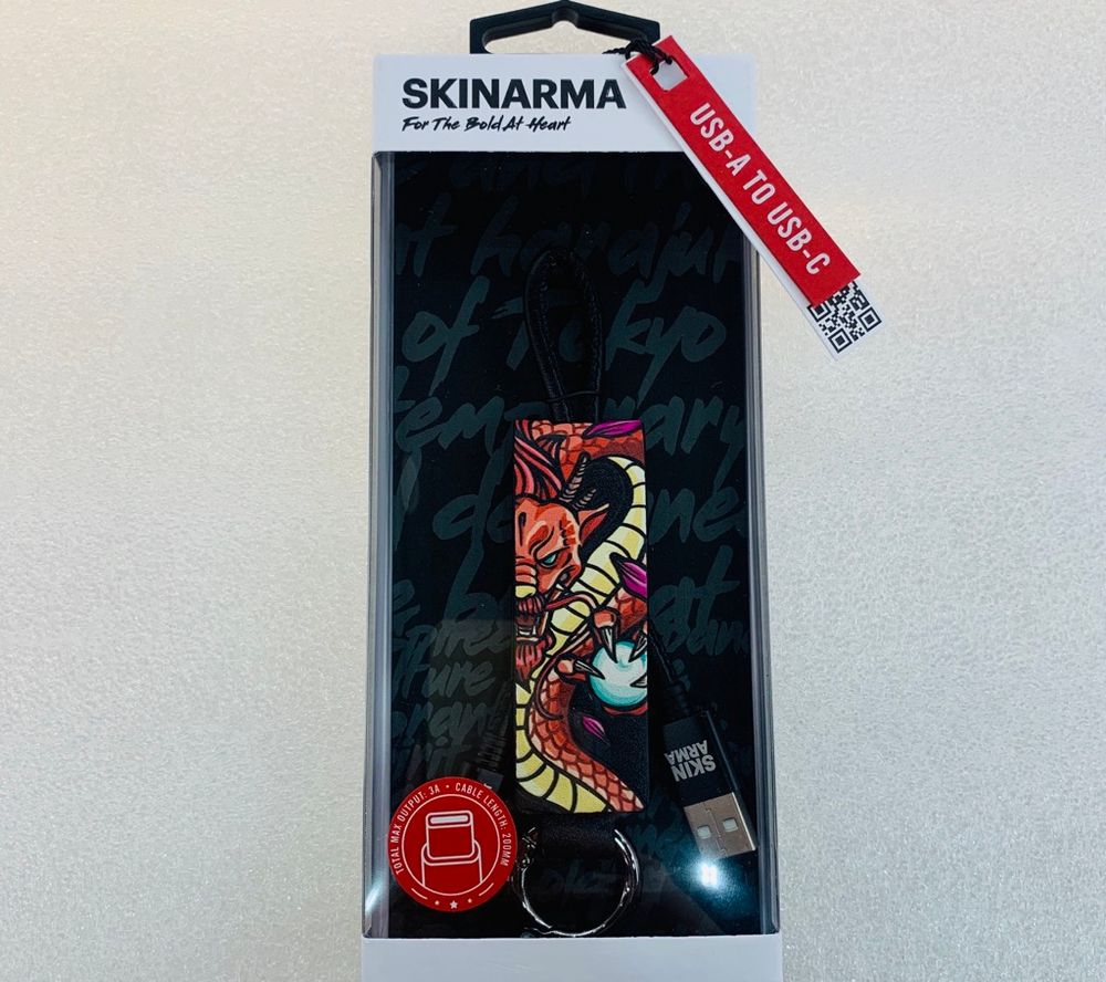 Кабель в стилі Дракон Skinarma Ikimono Hiryuu USB-A to USB-C Cable 20 см