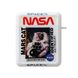 Белый чехол NASA "Марсианский кот" для Apple Airpods 1/2