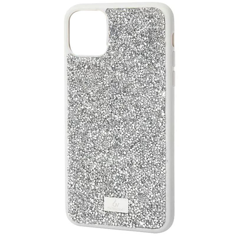 Серебристый чехол Bling Rock Diamond Case для iPhone 14 Silver