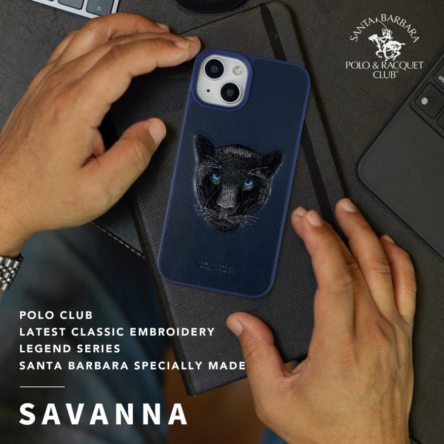 Чехол с вышивкой "Пантера" Santa Barbara Polo Savanna для iPhone 13 Pro