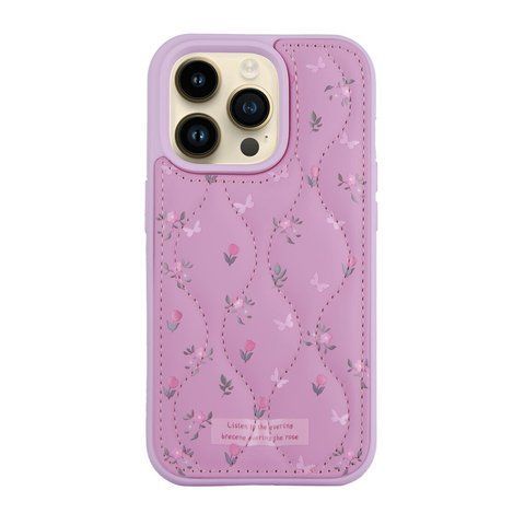 Чехол для iPhone 15 Pro Flowers Pink