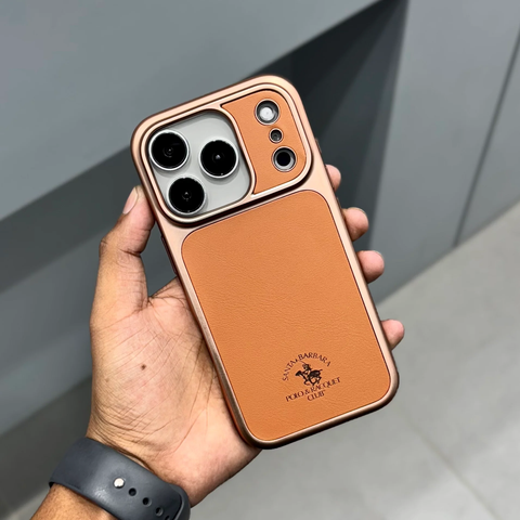Чехол для iPhone 17 Pro Max Lucas Santa Barbara Polo Gold