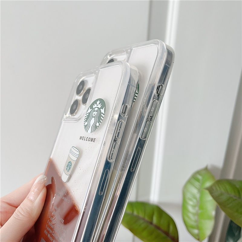 Переливающийся чехол для iPhone XS Max Starbucks с молочно-белыми сливками