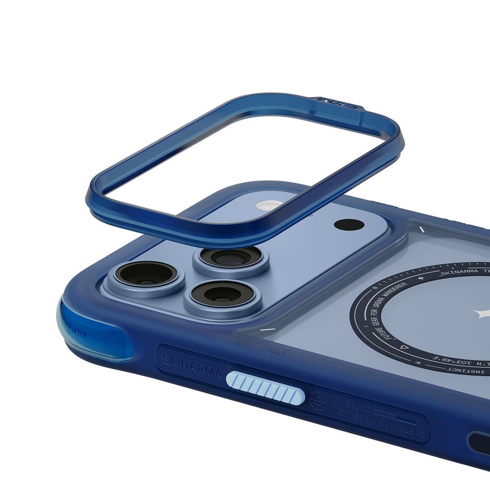Чохол для iPhone 18 Pro Max Skinarma Avion (2026) (Mag-Charge + Drift-Node&trade; Bumper) Blue