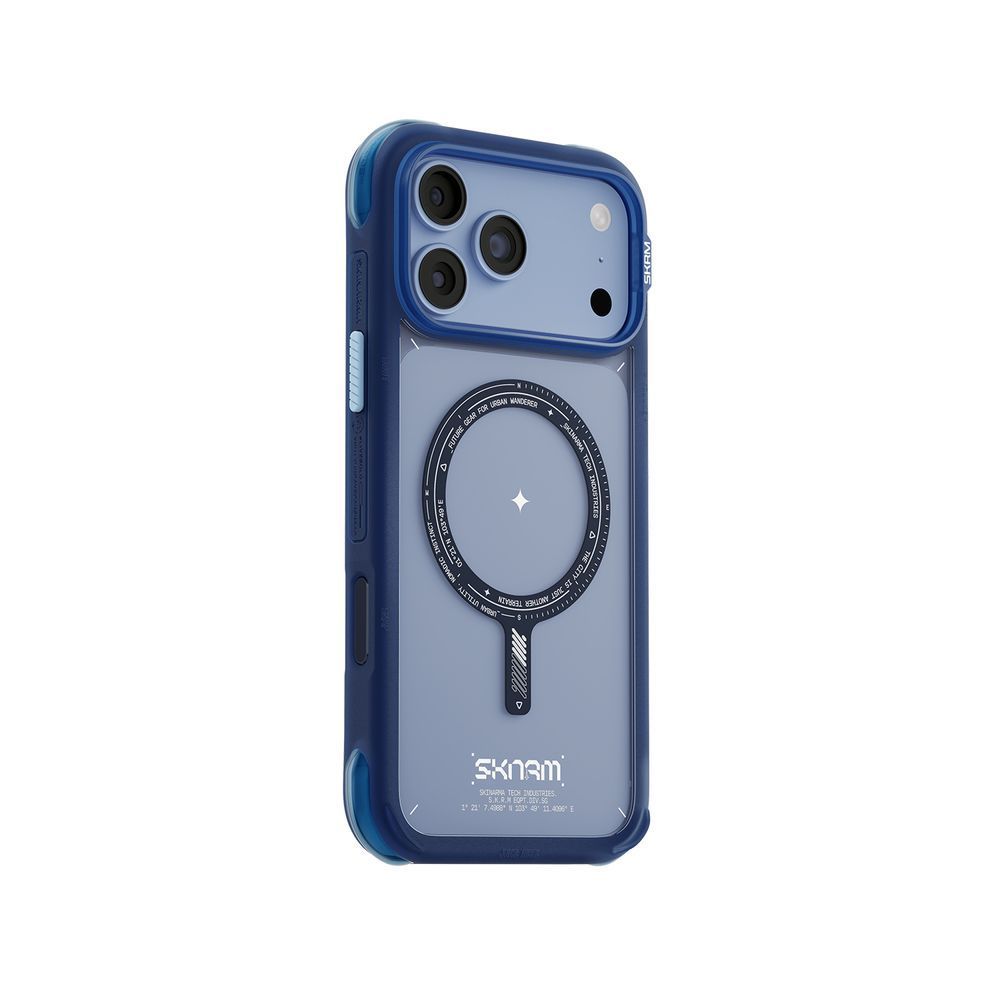 Чохол для iPhone 18 Pro Max Skinarma Avion (2026) (Mag-Charge + Drift-Node&trade; Bumper) Blue